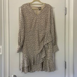 Halogen Beige Black Dress Size S